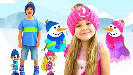 Diana and Roma Hot vs Cold Cartoon Challenge