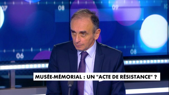 Eric Zemmour : «On ne fait pas un musée pour résister. Le terrorisme c’est un moyen ce n’est pas un adversaire (…) Il n’ose pas dire qu’on combat l’islamisme»