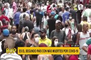 Brasil es el segundo país en número de fallecimientos por COVID-19