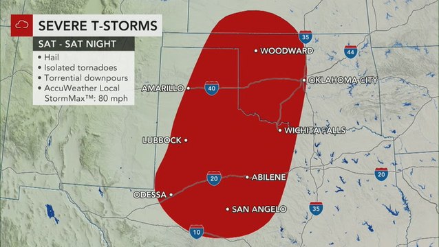 Southern Plains bracing for severe weather