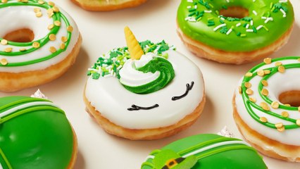 Krispy Kreme Is Introducing 4 New Doughnuts for St. Patrick's Day, Including One That Looks Like a Magical Unicorn