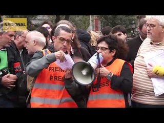 La premsa diu "prou": periodistes es concentren contra les agressions en manifestacions