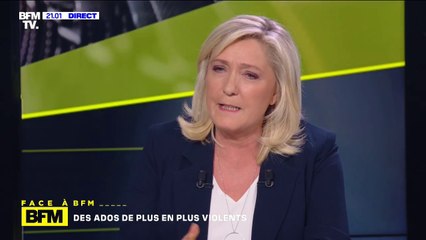 Marine Le Pen: "Les Français sont cernés par l'ultra-violence"