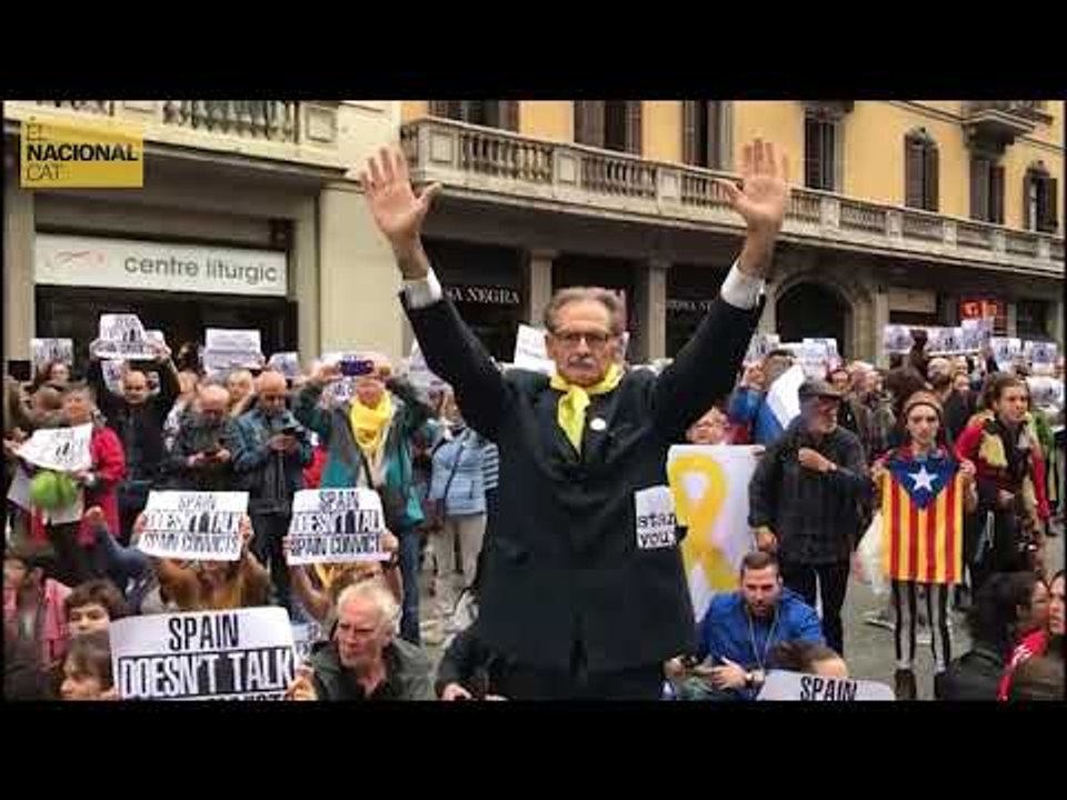 Manifestants ocupen Via Laietana