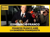 FRANCIS FRANCO llega con una bandera FRANQUISTA al Valle de los Caídos