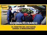 El fèretre del dictador Francisco Franco arriba al cementiri de Mingorrubio
