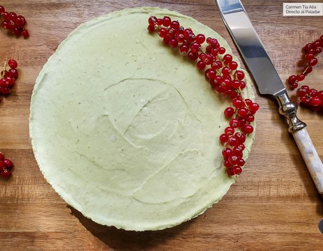 TARTA DE QUESO, AGUACATE Y LIMA
