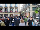 Els independentistes marxen de la plaça Sant Jaume