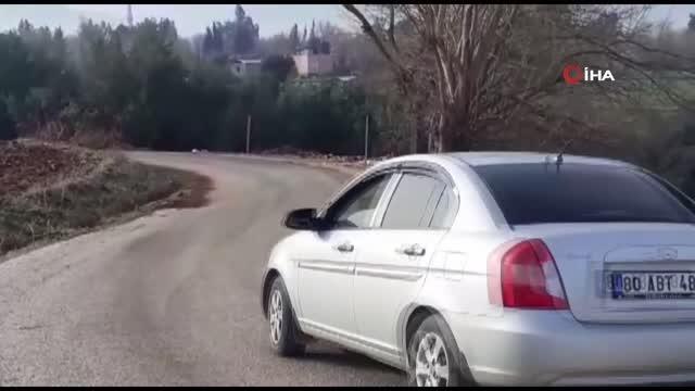 Osmaniye'de pes dedirten hırsızlık...Trafik işaret tabelalarını çaldılar