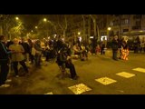 Els CDR tallen la Gran Via amb el carrer Entença de Barcelona