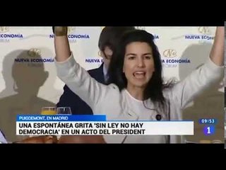 El momento en que ROCÍO MONASTERIO (VOX) interrumpe a PUIGDEMONT