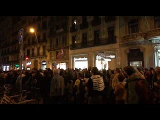 Crits de "Buch dimissió" i "ERC, Pdecat la paciència s'ha acabat" a la manifestació dels CDR