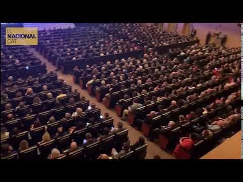Vista de l'interior del Palau de Congressos on se celebren els Premis Princesa de Girona