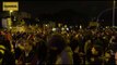 Els manifestants continuen a les portes del Palau de Congressos després del discurs d'Elionor