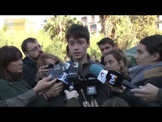 Marc Riu: "(Els acampats de Plaça Universitat) tenim el cul descobert"
