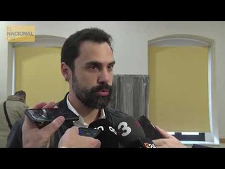 Roger Torrent: "Són unes eleccions que no tocaven ni volíem però hi són"