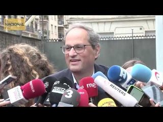 Quim Torra: "Insisteixo en una crida a la participació massiva"