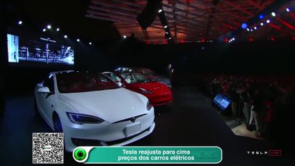 Tesla reajusta para cima preços dos carros elétricos