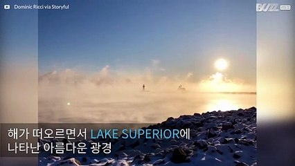 미국의 호수를 뒤덮은 안개들이 만드는 마법같은 아침 풍경