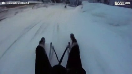 예상치 못한 결과를 낳은 썰매 타기