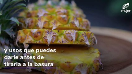 Conoce los usos que le puedes dar a la cáscara de piña antes de botarla