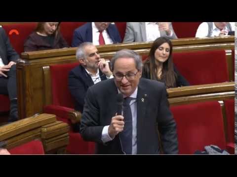 Torra a Albiach: Vostès podran parlar al Consell de Ministres de la llibertat dels presos polítics