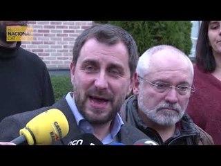 Toni Comín i Lluís Puig asseguren que estan igual de "tranquils" que Ponsatí