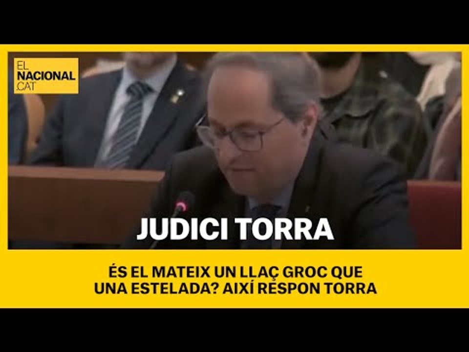 JUDICI TORRA | Gonzalo Boye: "És el mateix un llaç groc que una estelada?". Així respon Torra