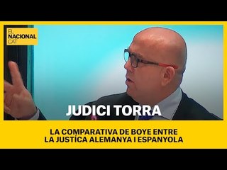 La comparativa que fa Boye entre la justícia alemanya i espanyola: "Le meten un 155 y ya está"