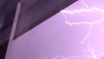 Lightning illuminates the Champaign sky