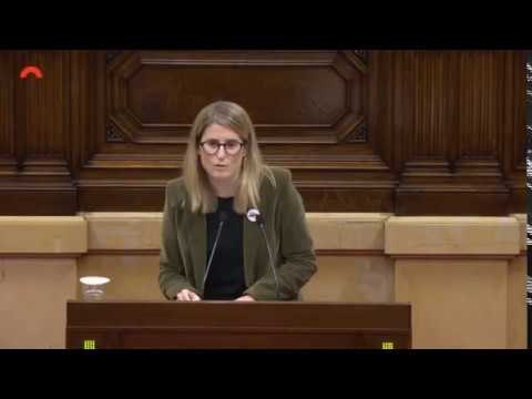 Elsa Artadi al parlament: Són presos polítics perquè han estat condemnats per crims polítics