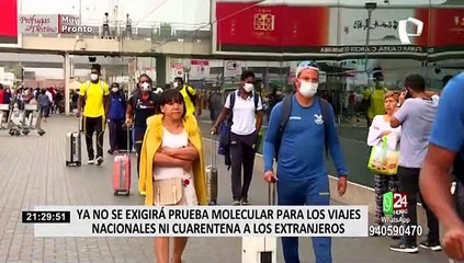 Covid-19: Suspenderán cuarentena para turistas que ingresen al país, anuncia Mincetur