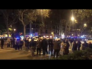 Els CDR tallen la Gran Via amb Entença