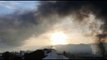 INCENDI A MONTORNÈS | Paisatge de fum i cendra per l'incendi en una planta de reciclatge