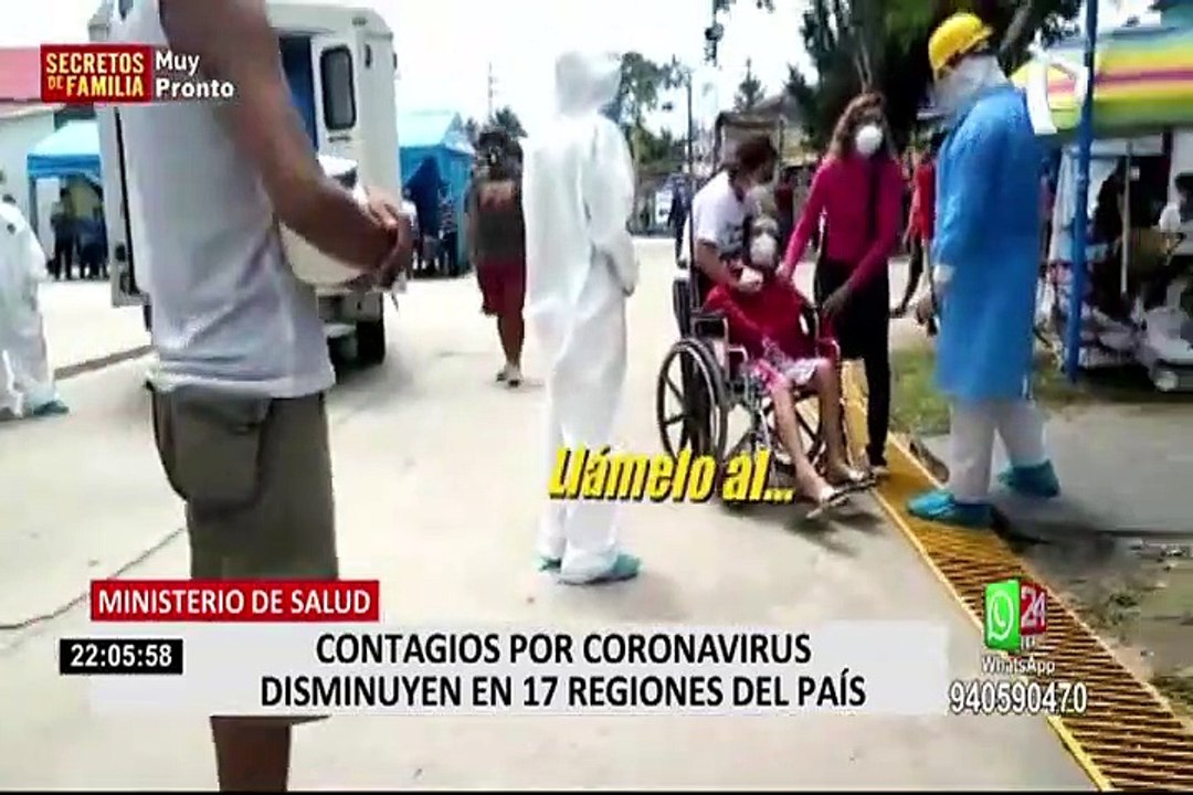 Minsa: contagios por covid-19 han disminuido en 15 regiones durante las últimas semanas