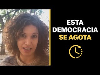 BEA TALEGÓN: "ESTA DEMOCRACIA SE AGOTA"