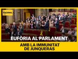 El Parlament celebra la immunitat d'Oriol Junqueras