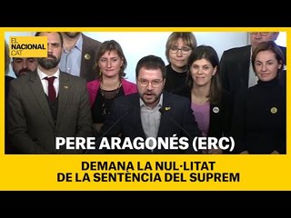 Download Video: ERC demana la nul·litat del judici i la llibertat immediata de Junqueras