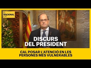 Torra: "Cal posar l'atenció en les persones més vulnerables o amb risc d'exclusió social"