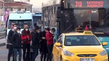 İstanbul'da toplu taşıma araçlarında korona virüs denetimi