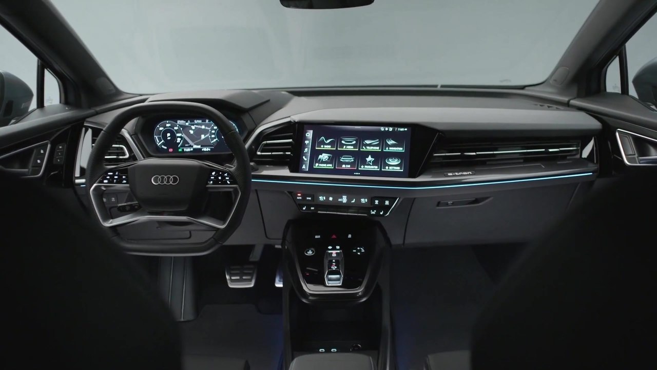 Willkommen an Bord das Interieur des Audi Q4 e-tron