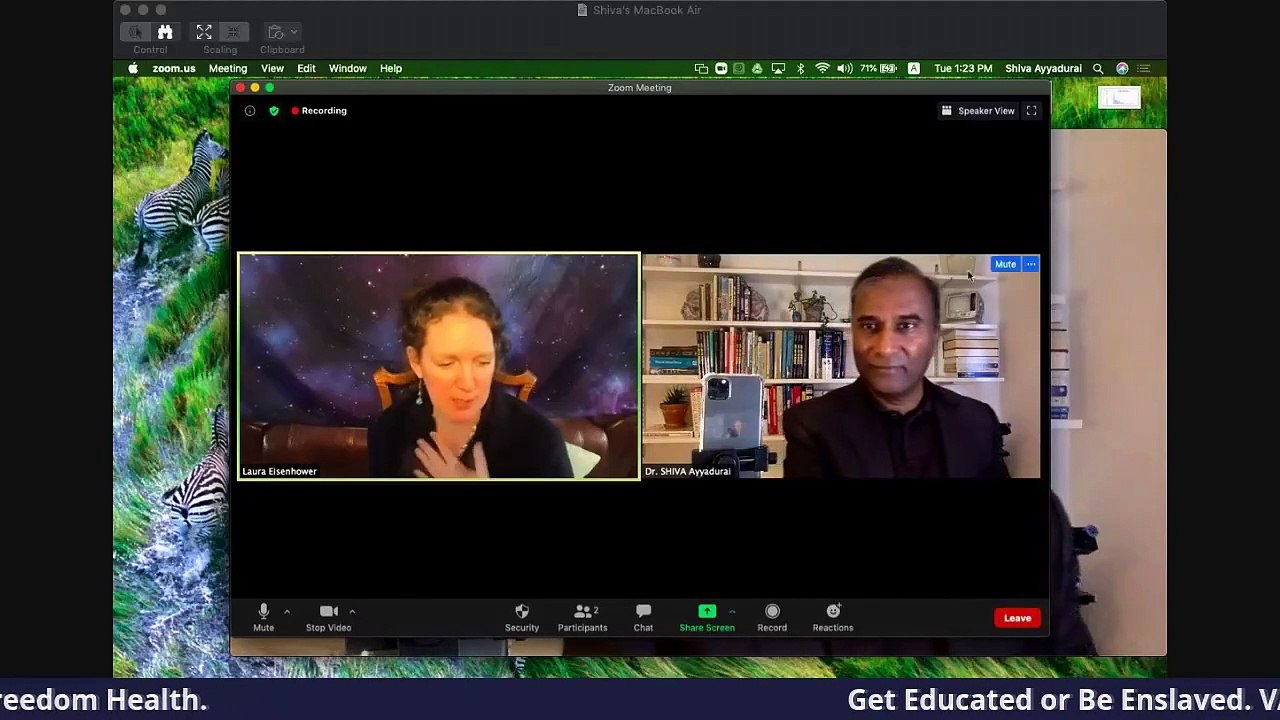 Dr.SHIVA LIVE: Interview w Laura Eisenhower on the Invention of Email & the Military-Industrial-Academic Complex. -Part3