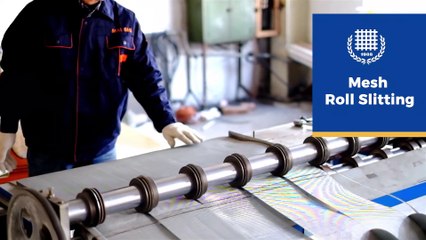 Slitting and cutting of stainless steel wire mesh of Chinese manufacturer