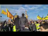 PARLAMENT EUROPEU | Gran rebuda dels manifestants a Puigdemont