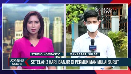 Banjir di Makassar Mulai Surut, Ketinggian Air Masih 60 Sentimeter