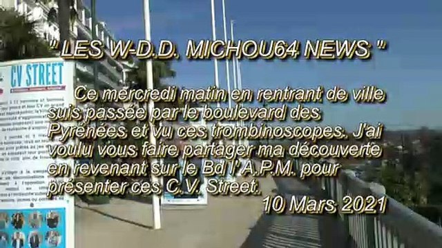 LES W-D.D. MICHOU64 NEWS - 10 MARS 2021 - PAU - MARS ATTAQUE AVEC LES C.V. STREET SUR LE BOULEVARD DES PYRÉNÉES