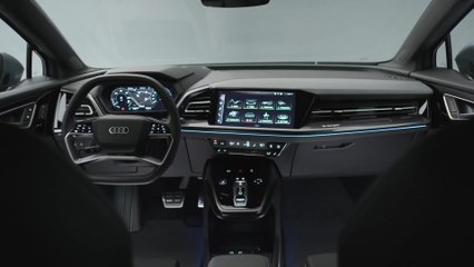 Welcome aboard - the interior of the Audi Q4 e-tron