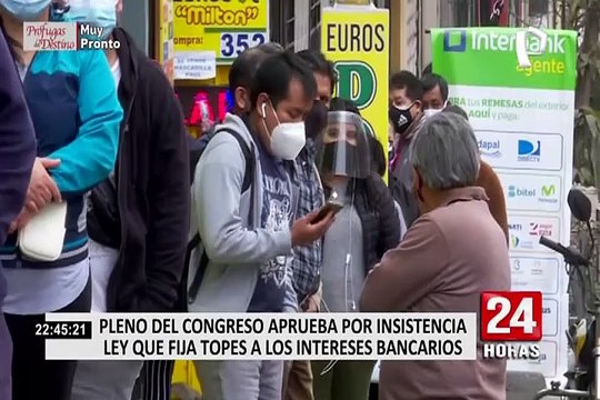 Congreso aprobó por insistencia ley que fija topes a los intereses bancarios