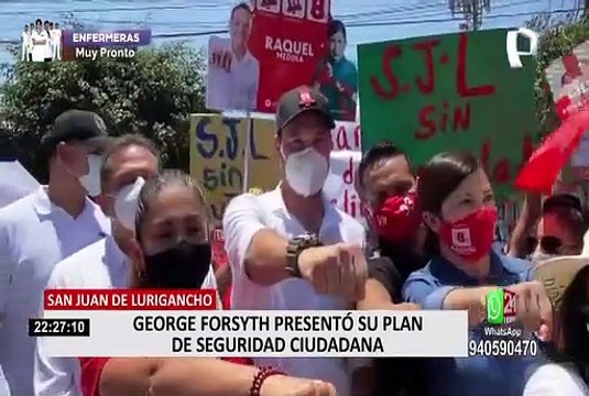 Forsyth presentó su plan de seguridad ciudadana en San Juan de Lurigancho