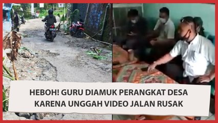 Heboh! Guru Diamuk Perangkat Desa karena Unggah Video Jalan Rusak